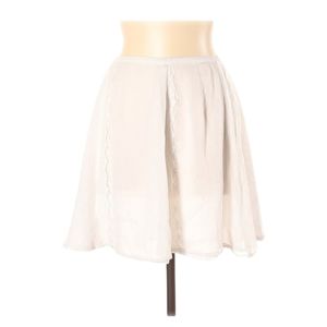 The Letter Skirt Size L Lightweight Embroidered Lace Zipper Back A-Line Mini